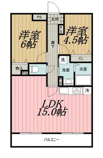 フローラ千葉中央【4階】の間取り