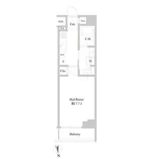 B CITY APARTMENT ITABASHI NORTH【4階】の間取り