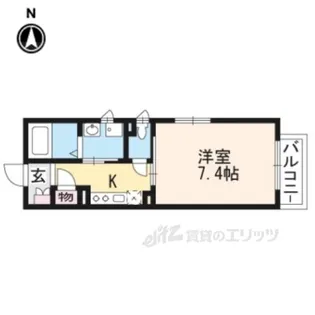 シャーメゾン深草【2階】の間取り