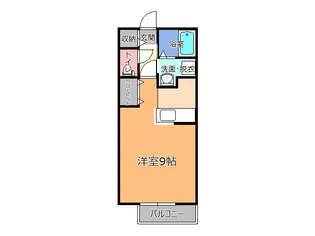 アンソレイエF【1階】の間取り