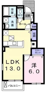 ラ・メールII【1階】の間取り