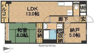 パークビュー四ツ池【6階】の間取り