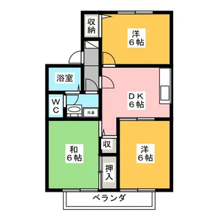 サンモール西堀【2階】の間取り