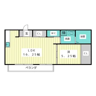 ハウスネイル【2階】の間取り