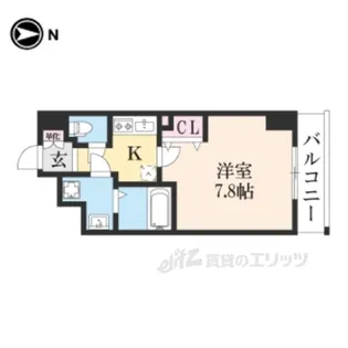 アドバンス京都デタンデュ【9階】の間取り