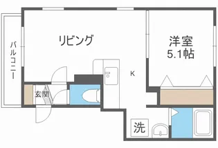 ひばりが丘ハウスA棟【4階】の間取り