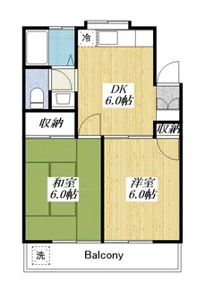 コーポラスジュン【1階】の間取り
