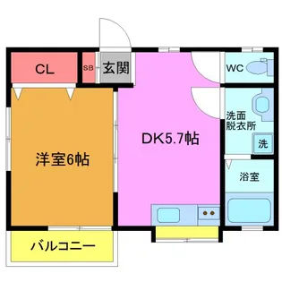 アベニール【1階】の間取り