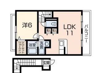 レジデンス白鳥【2階】の間取り
