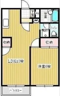 エーデルハイツ【2階】の間取り