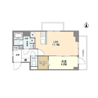 BPRレジデンス大鳥居【3階】の間取り