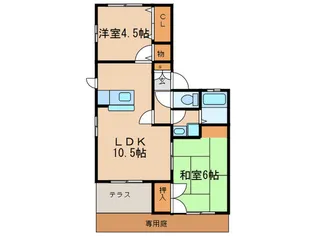 リバティ【1階】の間取り