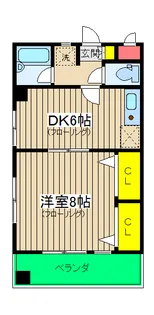 ドルックス横浜【2階】の間取り