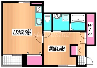 マンションオークラ境【1階】の間取り