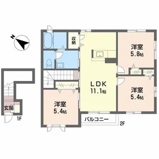 シャーメゾン彩【2階】の間取り