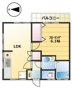 コーポ原井【2階】の間取り