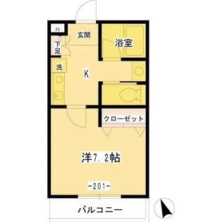 フージーズAPT【2階】の間取り