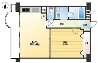 東陽サニーハイツ【6階】の間取り