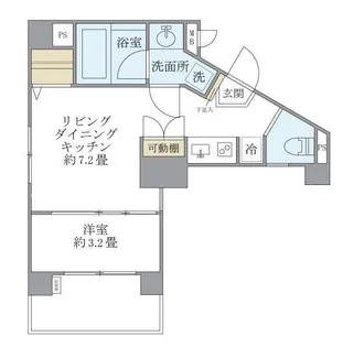 アールプライム大手町【3階】の間取り