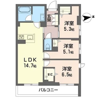 グランリオル【3階】の間取り