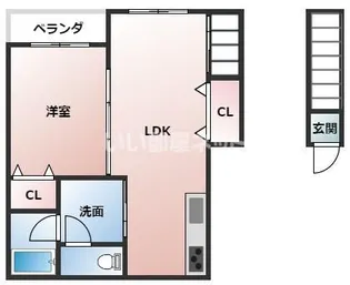 TJ井田【2階】の間取り