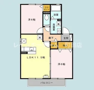 アタラクシアC【1階】の間取り