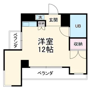 あたらしやビル【4階】の間取り