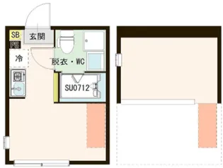 ハーモニーテラス尾久【2階】の間取り