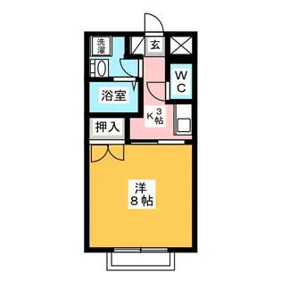 コーポみなもとや【3階】の間取り