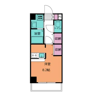 ステージ鵜の森【8階】の間取り