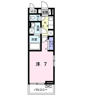 フェリチータ成田【2階】の間取り