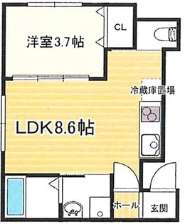 リープラスたつの大道【2階】の間取り