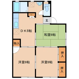セジュールワタナベ【1階】の間取り
