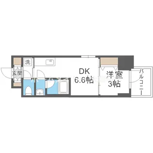 Dimus北浜【14階】の間取り
