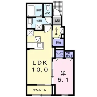 La Azalea【1階】の間取り