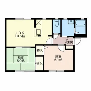 シェソワ【2階】の間取り
