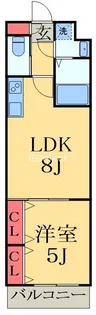 LUCRAS(ルクラス)【3階】の間取り