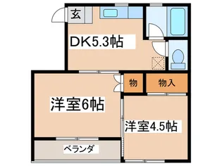 プランタン【2階】の間取り