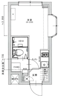 モナークマンション代々木上原【2階】の間取り
