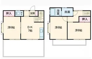 ルーミー牛久12号館【2階】の間取り