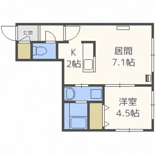 グランメール中島公園【4階】の間取り