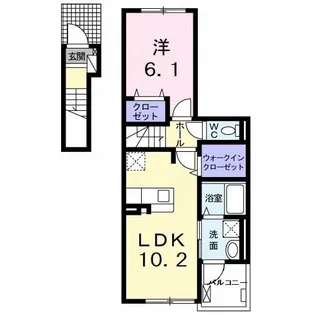 フォレスト【2階】の間取り