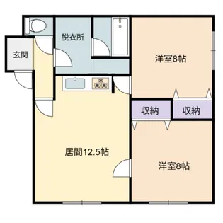 ぱれっと【1階】の間取り