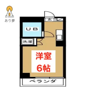 マインドべリタ横浜壱号館【2階】の間取り