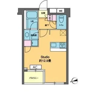 カスタリア高輪台II【2階】の間取り