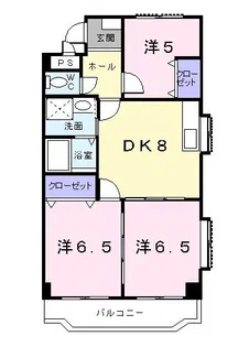 メゾンシエル【3階】の間取り