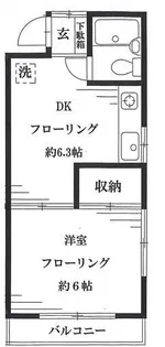 フォレスト大和町【2階】の間取り