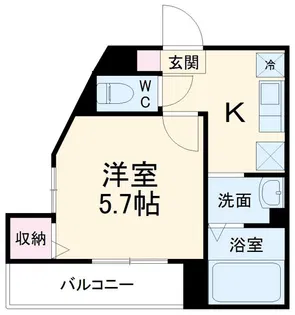 メルディア松戸【1階】の間取り
