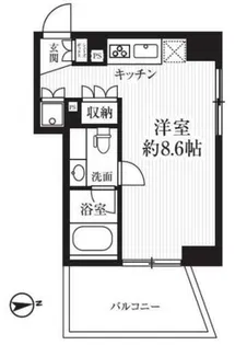 HF千駄木レジデンス【5階】の間取り
