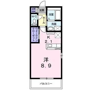 アプローズ【2階】の間取り